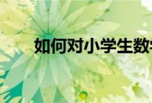 如何對小學生數(shù)學學習習慣進行培養(yǎng)