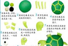 寶寶橡皮泥手工可愛烏龜