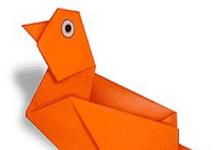 兒童手工折紙小鴛鴦