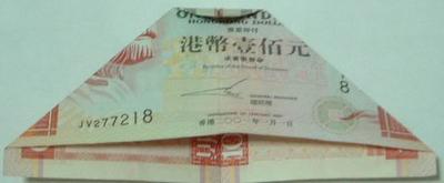 用紙幣折出非常有愛(ài)的戒指