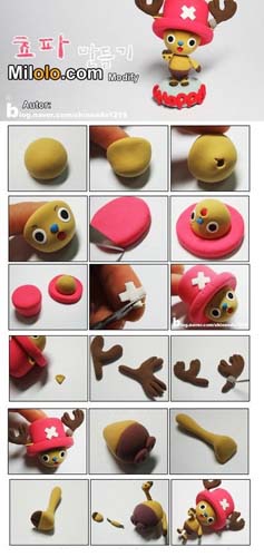 韓國粘土手工制作可愛喬巴