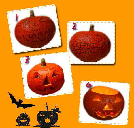 萬圣節(jié)南瓜燈手工小制作