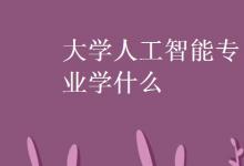 教育資訊:大學(xué)人工智能專業(yè)學(xué)什么