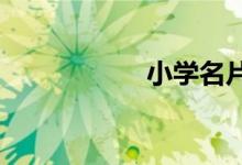 小學(xué)名片怎么做圖片