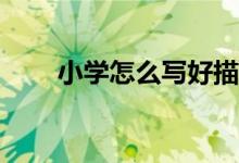 小學(xué)怎么寫好描寫人物類型的作文？