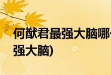 何猷君最強大腦哪一期(何猷君參加哪一季最強大腦)