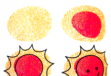 兒童指畫教程圖解太陽(yáng)