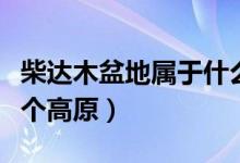 柴達(dá)木盆地屬于什么高原（柴達(dá)木盆地位于哪個高原）