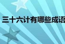 三十六計有哪些成語故事（三十六計有哪些）