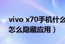 vivo x70手機(jī)什么時(shí)候上市（vivox70pro 怎么隱藏應(yīng)用）
