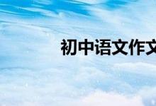 初中語文作文寫作方法與技巧