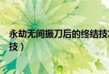 永劫無間振刀后的終結(jié)技怎么用（永劫無間振刀怎么接終結(jié)技）