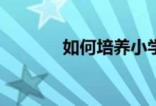 如何培養(yǎng)小學生的寫作能力？