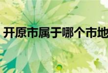 開原市屬于哪個(gè)市地圖（開原市屬于哪個(gè)市）