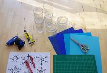 冬天雪花燈的制作方法