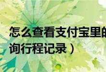 怎么查看支付寶里的行程記錄（支付寶怎么查詢行程記錄）