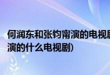 何潤(rùn)東和張鈞甯演的電視劇叫什么名字(何潤(rùn)東和張鈞甯一起演的什么電視劇)
