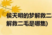 侯天明的夢(mèng)解救二毛是第幾集(侯天明的夢(mèng)中解救二毛是哪集)