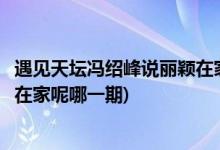 遇見(jiàn)天壇馮紹峰說(shuō)麗穎在家呢是第幾期(遇見(jiàn)天壇馮紹峰麗穎在家呢哪一期)