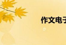 作文電子版怎么弄？