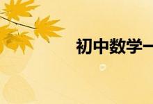 初中數(shù)學一對一輔導經(jīng)驗