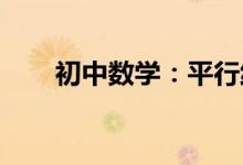 初中數(shù)學：平行線及其判定方法講解