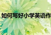 如何寫好小學(xué)英語(yǔ)作文第四課：animal？(2)