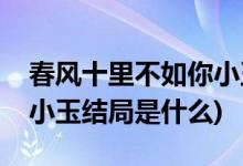 春風十里不如你小玉的結(jié)局(春風十里不如你小玉結(jié)局是什么)