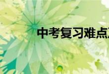 中考復習難點及重點之實數(shù)部分
