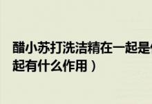 醋小蘇打洗潔精在一起是什么原理（醋小蘇打洗潔精加在一起有什么作用）