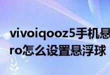 vivoiqooz5手機(jī)懸浮球怎么打開（vivos10pro怎么設(shè)置懸浮球）
