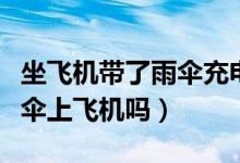 坐飛機帶了雨傘充電寶怎么辦（飛機可以帶雨傘上飛機嗎）