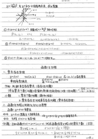 高一數(shù)學(xué)學(xué)霸筆記