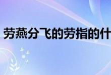 勞燕分飛的勞指的什么（勞燕分飛的勞指的）