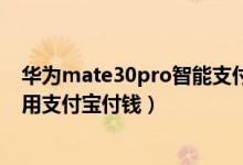 華為mate30pro智能支付怎么設(shè)置（華為watch3pro怎么用支付寶付錢）