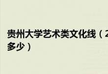 貴州大學(xué)藝術(shù)類文化線(2022貴州藝術(shù)類專業(yè)線和文化線是多少)
