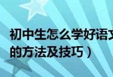 初中生怎么學好語文的技巧（初中生學好語文的方法及技巧）
