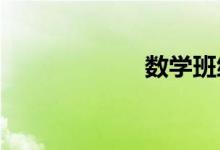 數(shù)學(xué)班級(jí)文化創(chuàng)建