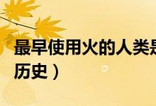 最早使用火的人類是什么人（人類用火最早的歷史）