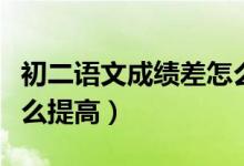 初二語文成績差怎么解決（初二學(xué)生語文差怎么提高）