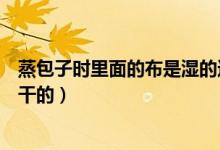 蒸包子時里面的布是濕的還是干的（蒸包子的布是濕的還是干的）