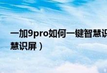 一加9pro如何一鍵智慧識(shí)物去回答（一加9pro怎么開啟智慧識(shí)屏）