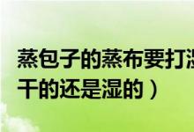 蒸包子的蒸布要打濕還是干的（蒸包子蒸布用干的還是濕的）