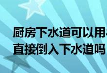 廚房下水道可以用84消毒液?jiǎn)幔?4消毒液能直接倒入下水道嗎）