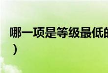 哪一項(xiàng)是等級(jí)最低的煤(等級(jí)最低的煤是哪種)