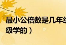 最小公倍數(shù)是幾年級學的（最小公倍數(shù)是幾年級學的）