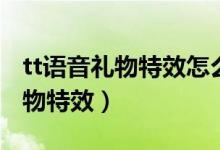 tt語音禮物特效怎么關閉（tt語音怎么關閉禮物特效）