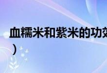 血糯米和紫米的功效哪個(gè)好（血糯米是什么米）
