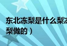東北凍梨是什么梨凍出來的（東北凍梨是什么梨做的）