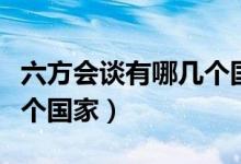 六方會(huì)談?dòng)心膸讉€(gè)國(guó)家組成（六方會(huì)談是哪六個(gè)國(guó)家）
